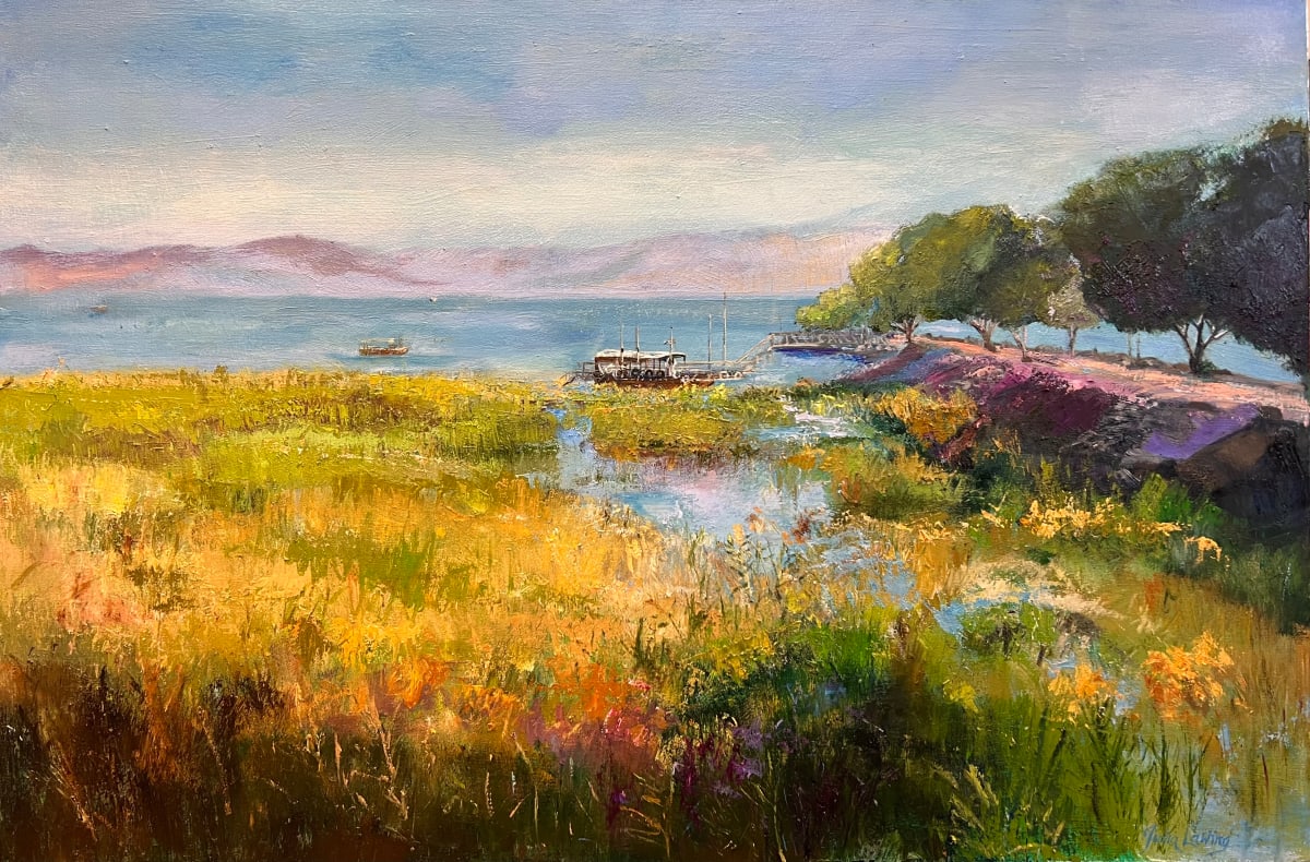 Sea Of Galilee by Julia Chandler Lawing  Image: A scene from the Sea of Galilee, from our trip to Israel in 2019