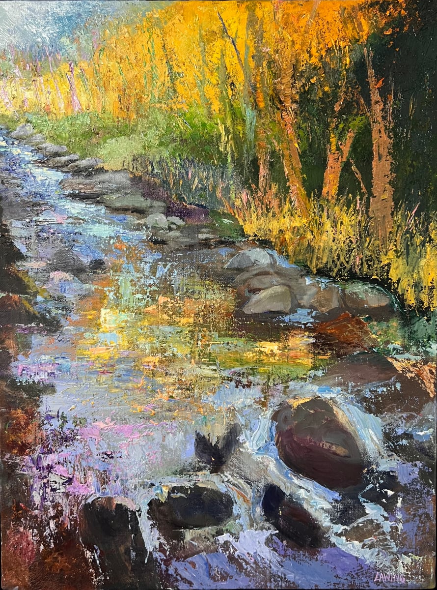 Like Stones Under Rushing Water by Julia Chandler Lawing  Image: “The years go by like stones under rushing water 
We only know, we only know when it's gone” -- lyrics by Needtobreathe