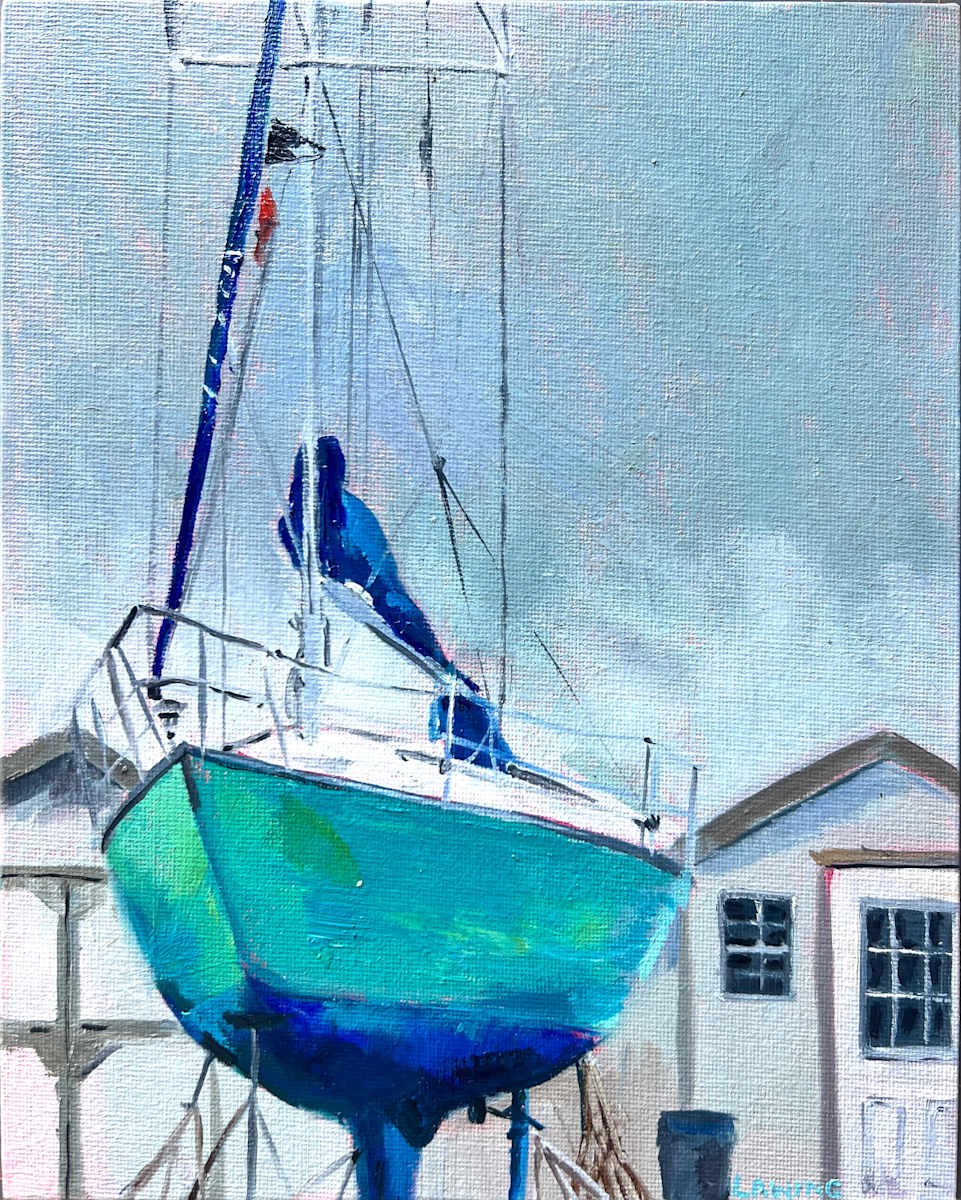 Blue-Bottomed Boat by Julia Chandler Lawing 