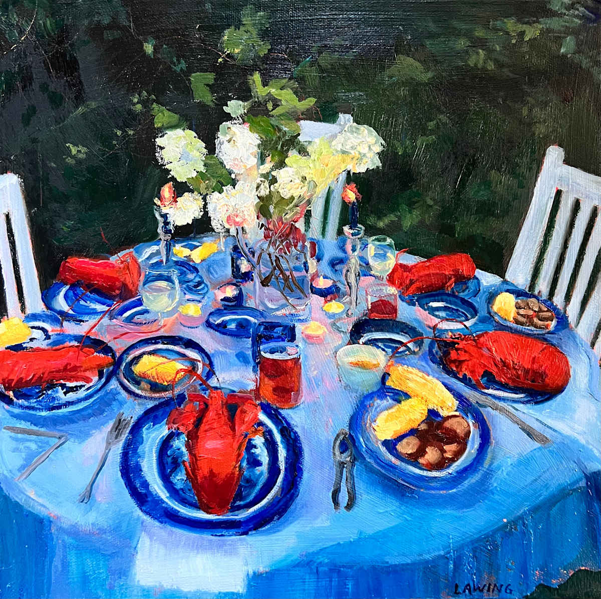 Lobstah Dinnah by Julia Chandler Lawing  Image: Lobster dinner