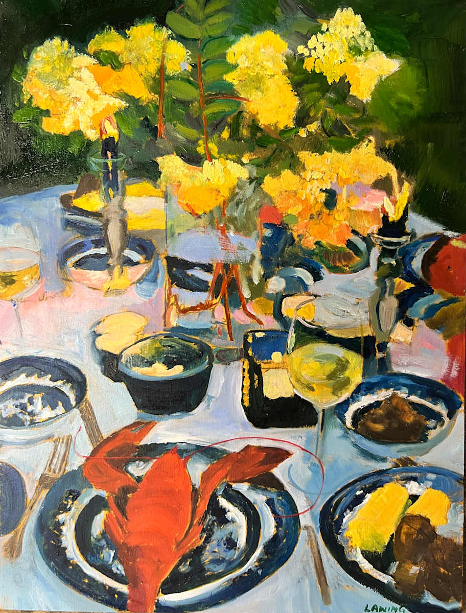 Hydrangeas, Lobsters & Wine by Julia Chandler Lawing, Image 2.