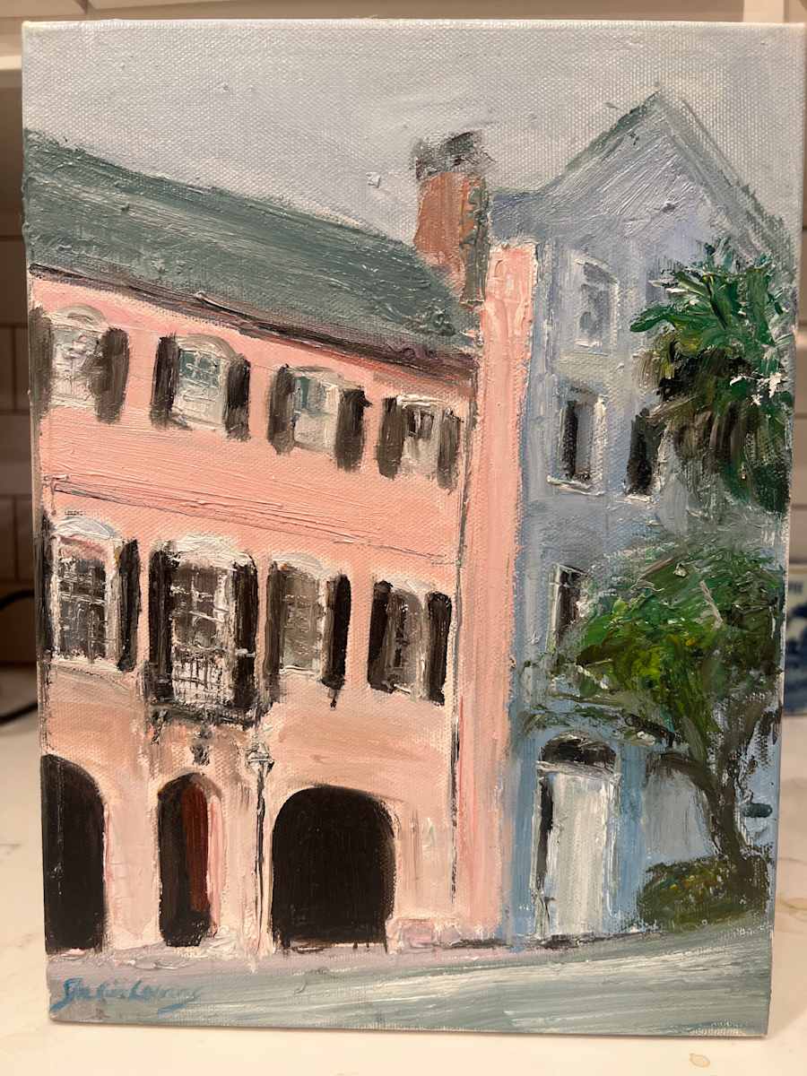 Pink Row House by Julia Chandler Lawing, Image 1.