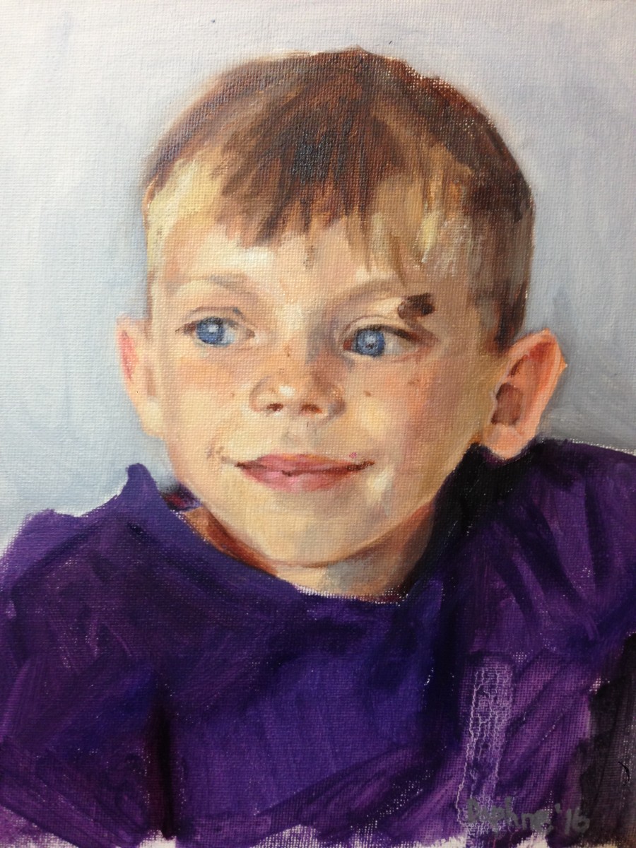 Portrait Sketch of Kurtis by Daphne Cote 