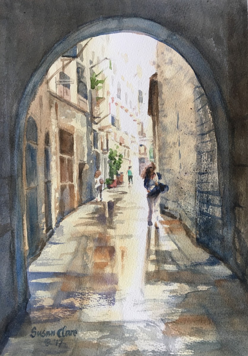 Arched Alley by Susan Clare 