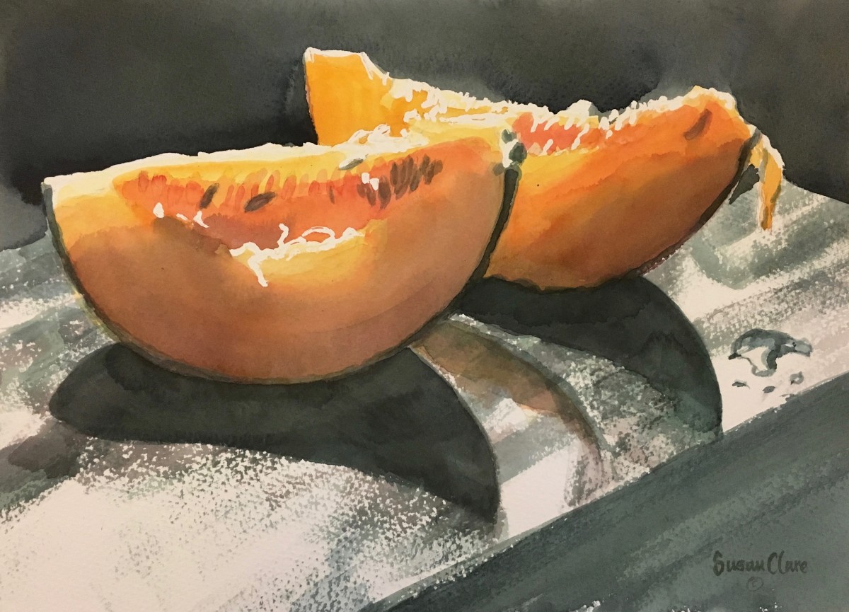Cantaloupe Slices by Susan Clare, Image 1.