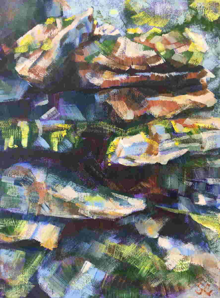 Cumbrian Rocks by Susan Clare 