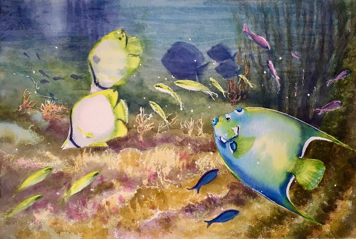 Angel & Butterflies by Susan Clare 