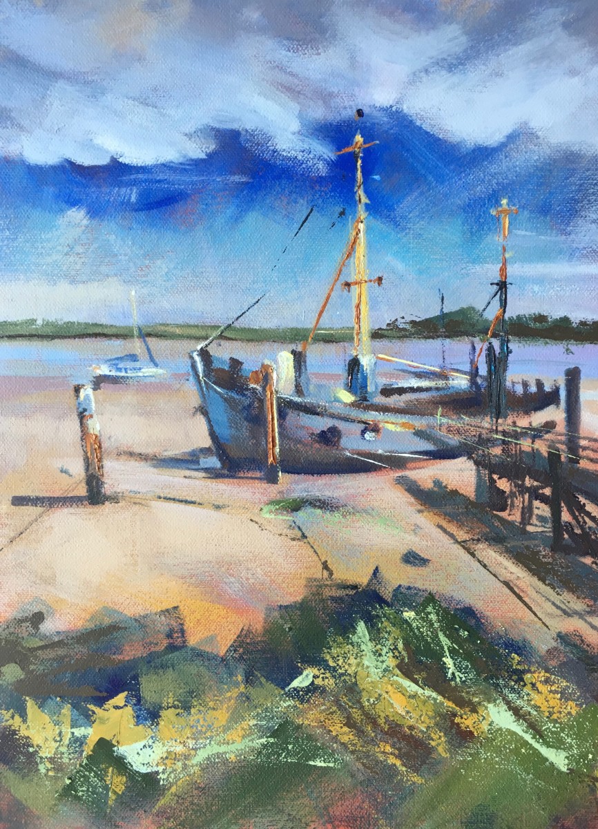 Fishing Boat at Heybridge Basin by Susan Clare 