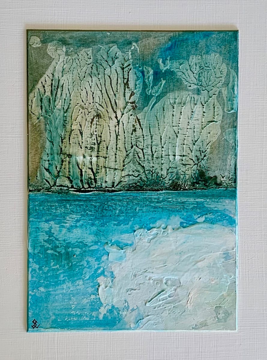 Mini Trees and Water by Susan Clare 