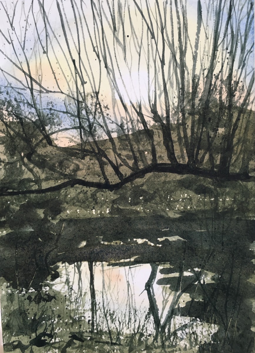 Late Sun Across the Lake 1 by Susan Clare, Image 1.