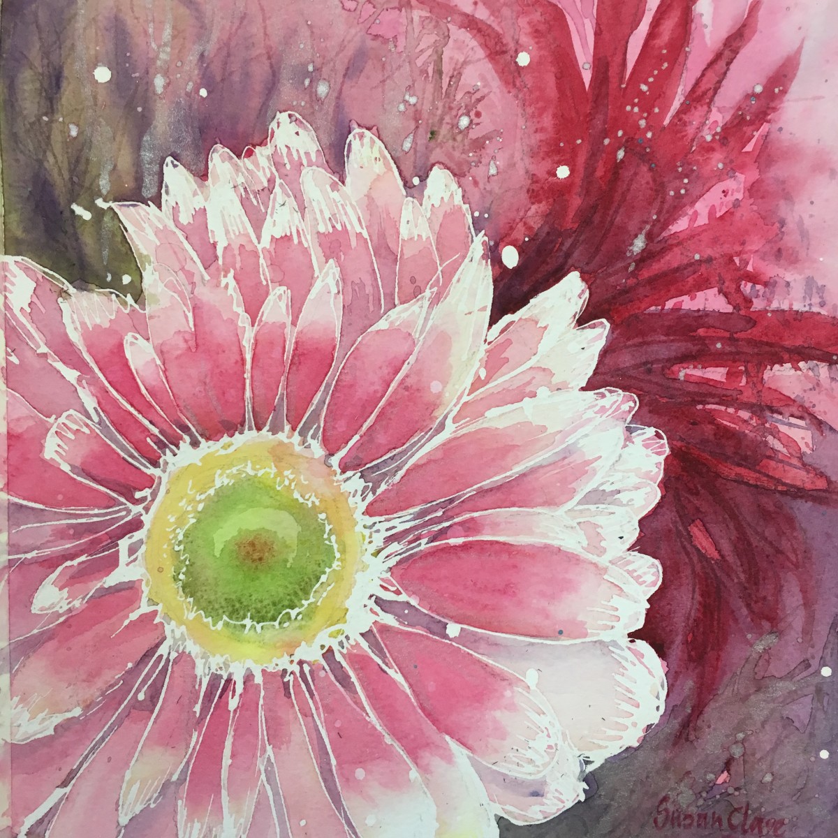 Pink Gemini by Susan Clare 