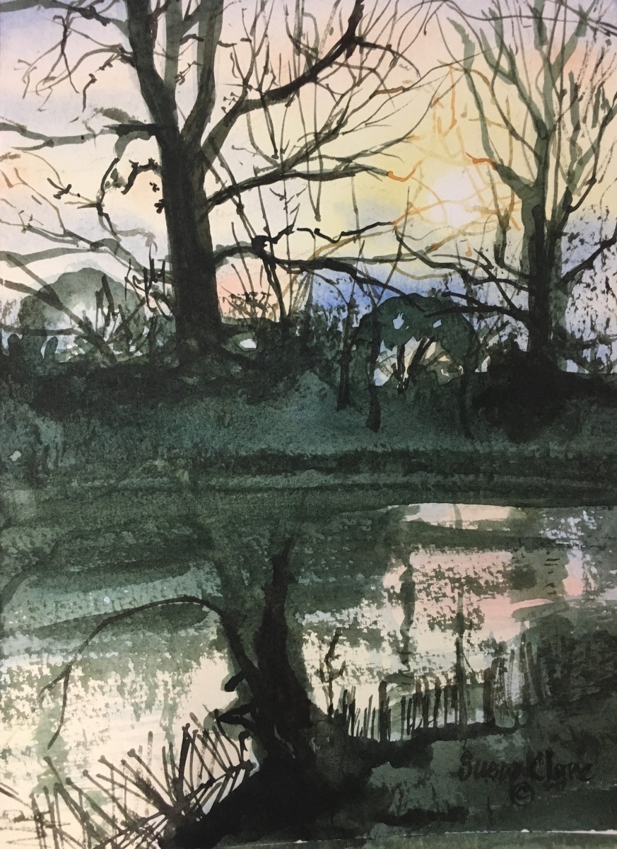 Late Sun Across the Lake 2 by Susan Clare, Image 1.