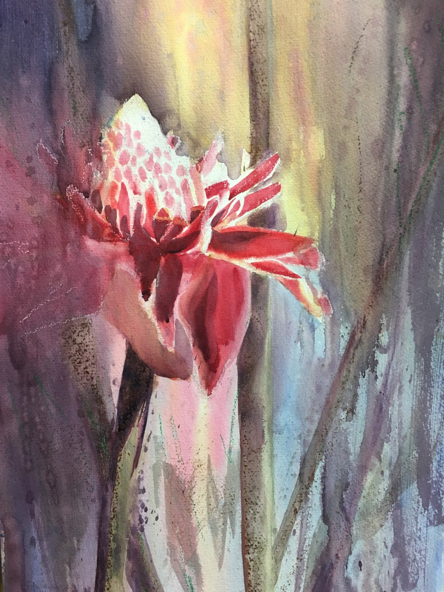 Evening Red Torch by Susan Clare 