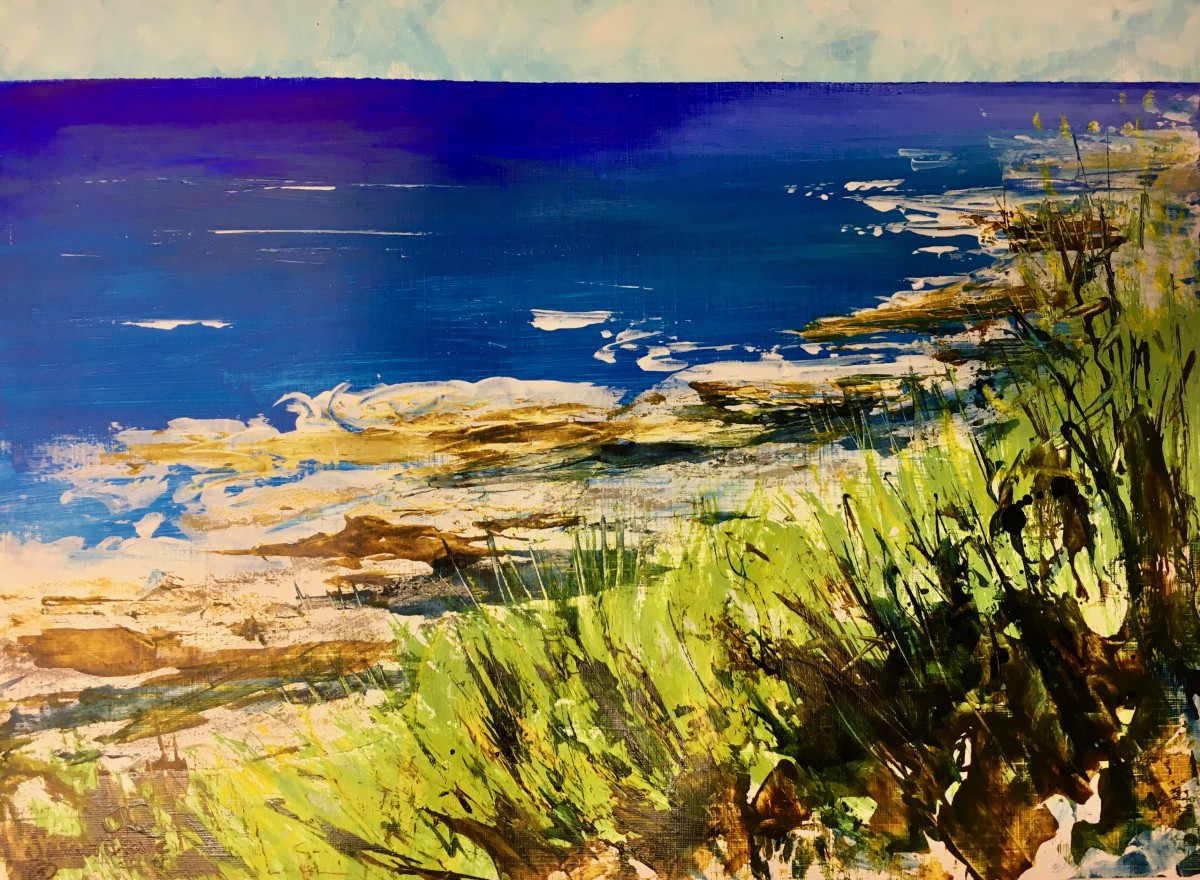 Cornish Coast (sketch) by Susan Clare 