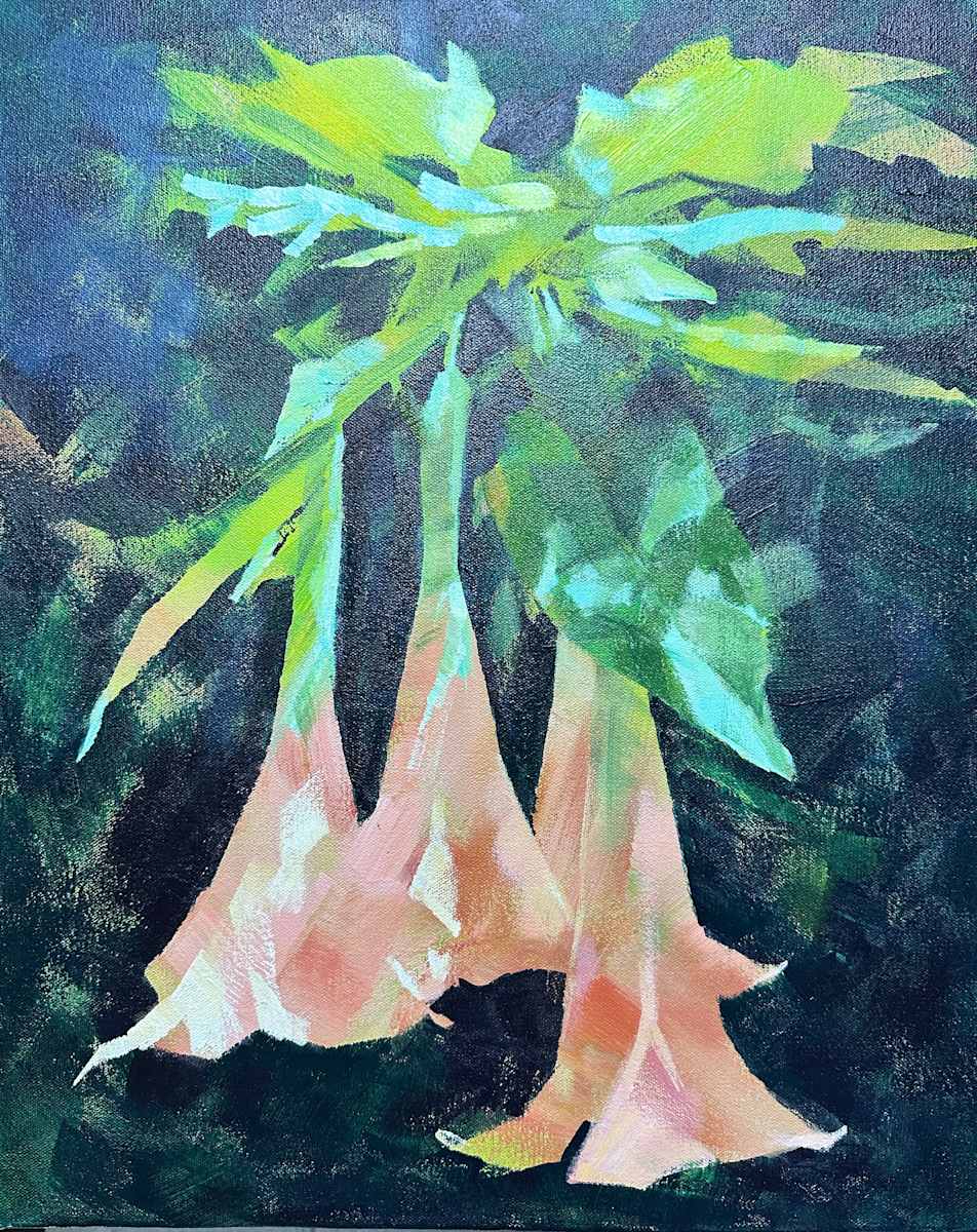 Peach Datura Bells by Susan Clare, Image 1.