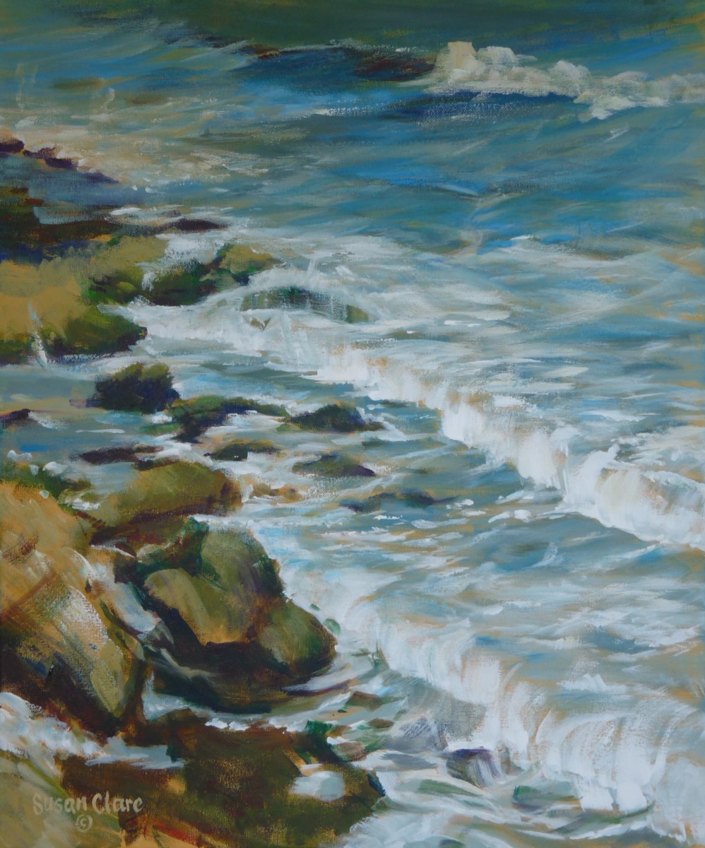 Rocky Shore by Susan Clare 