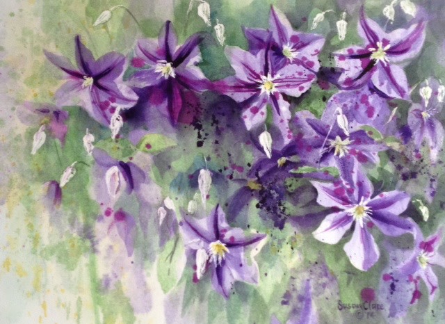 Purple Clematis by Susan Clare, Image 1.