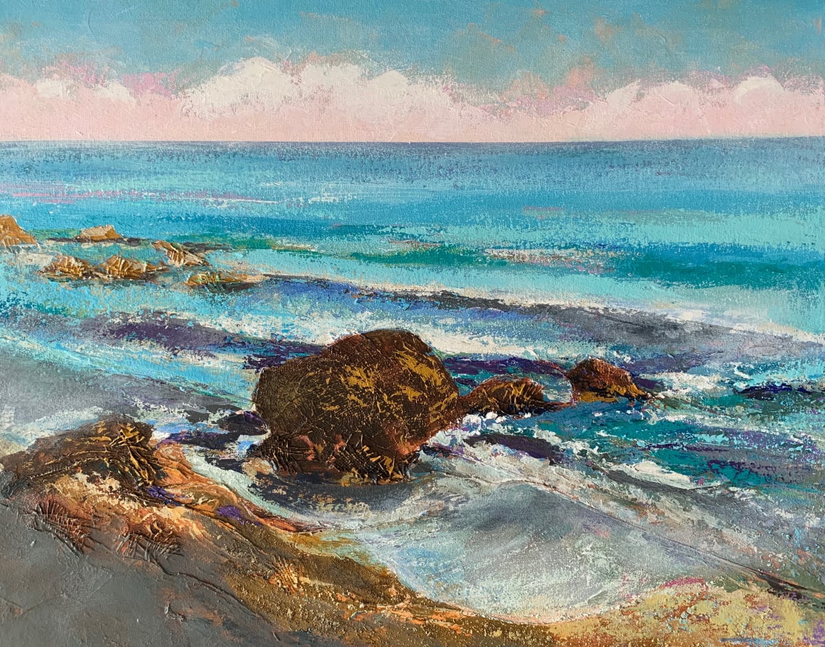 Rocks at Round Hill by Susan Clare 