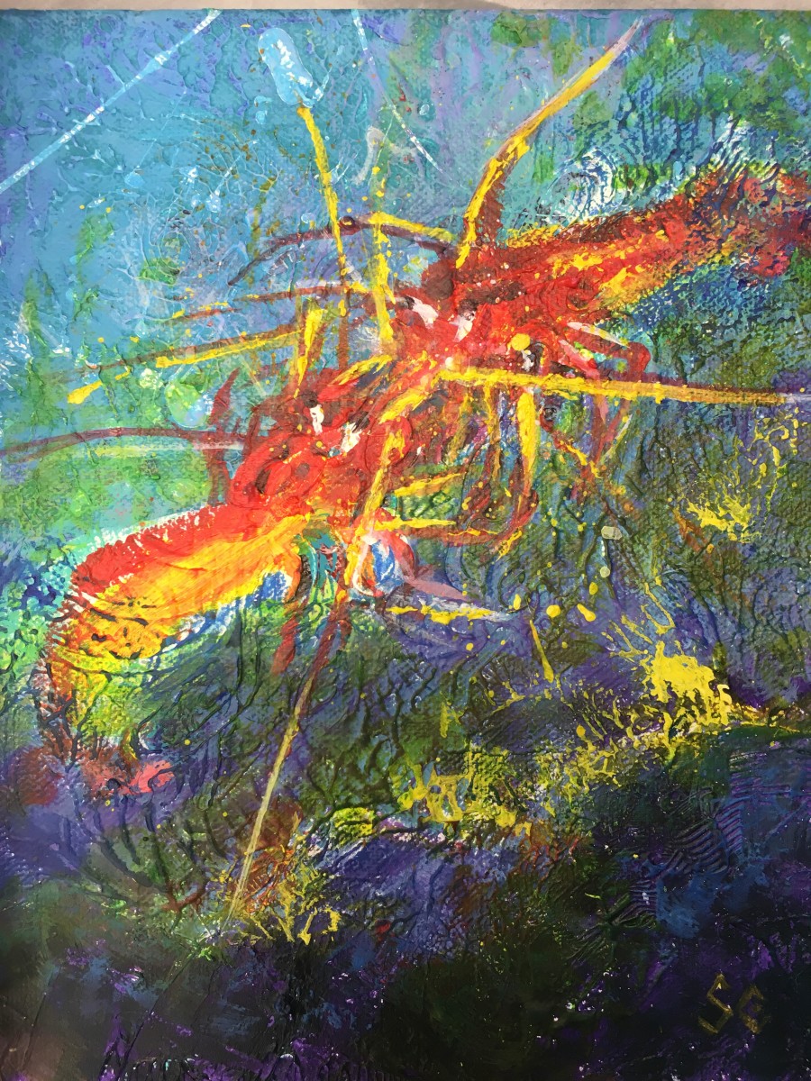 Shrimp Convo by Susan Clare 