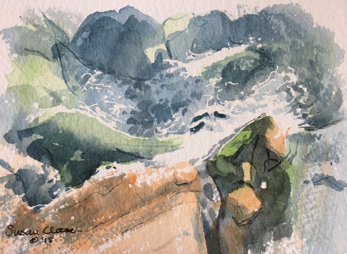 Boulder Splash by Susan Clare 