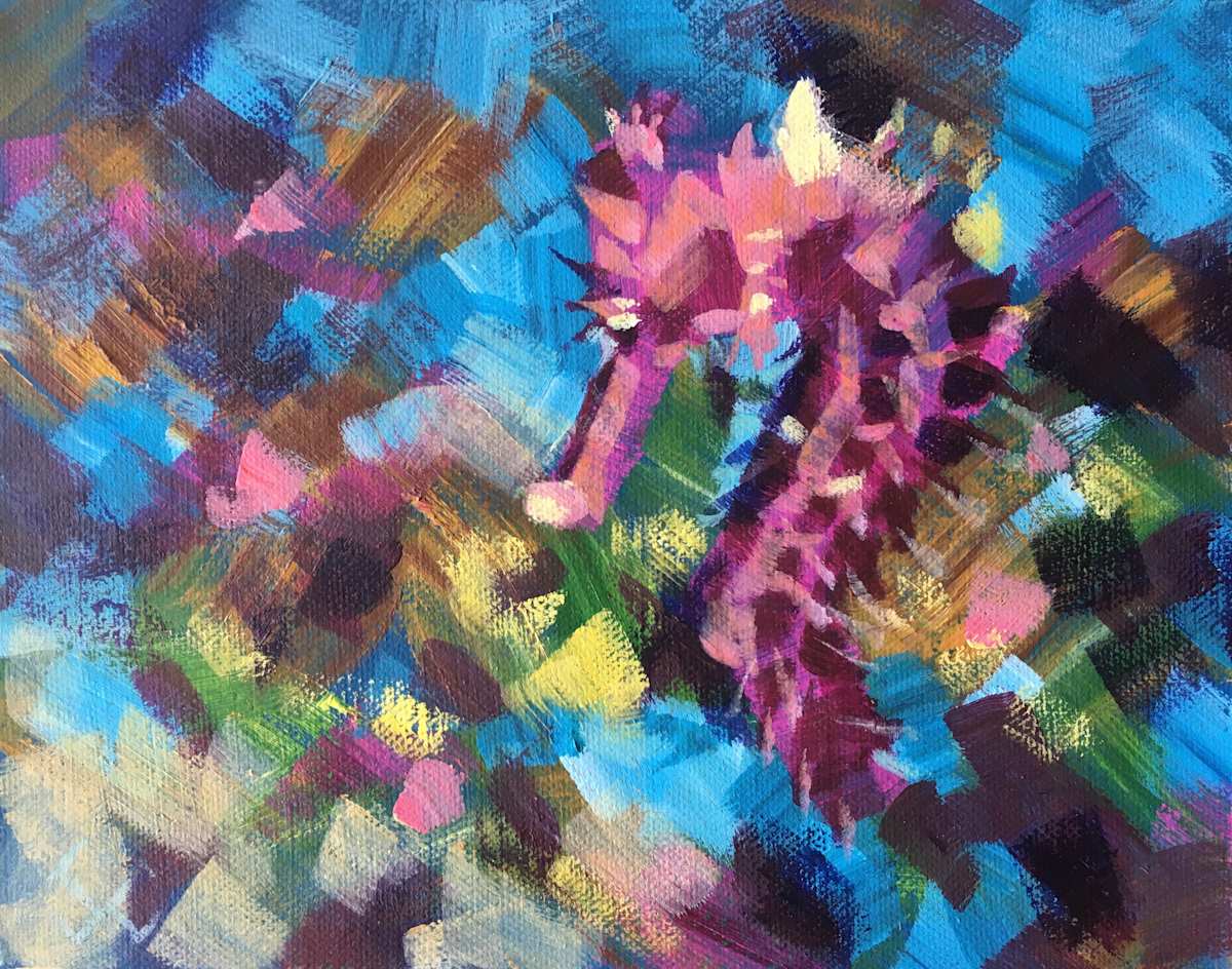 Pink Seahorse by Susan Clare, Image 1.