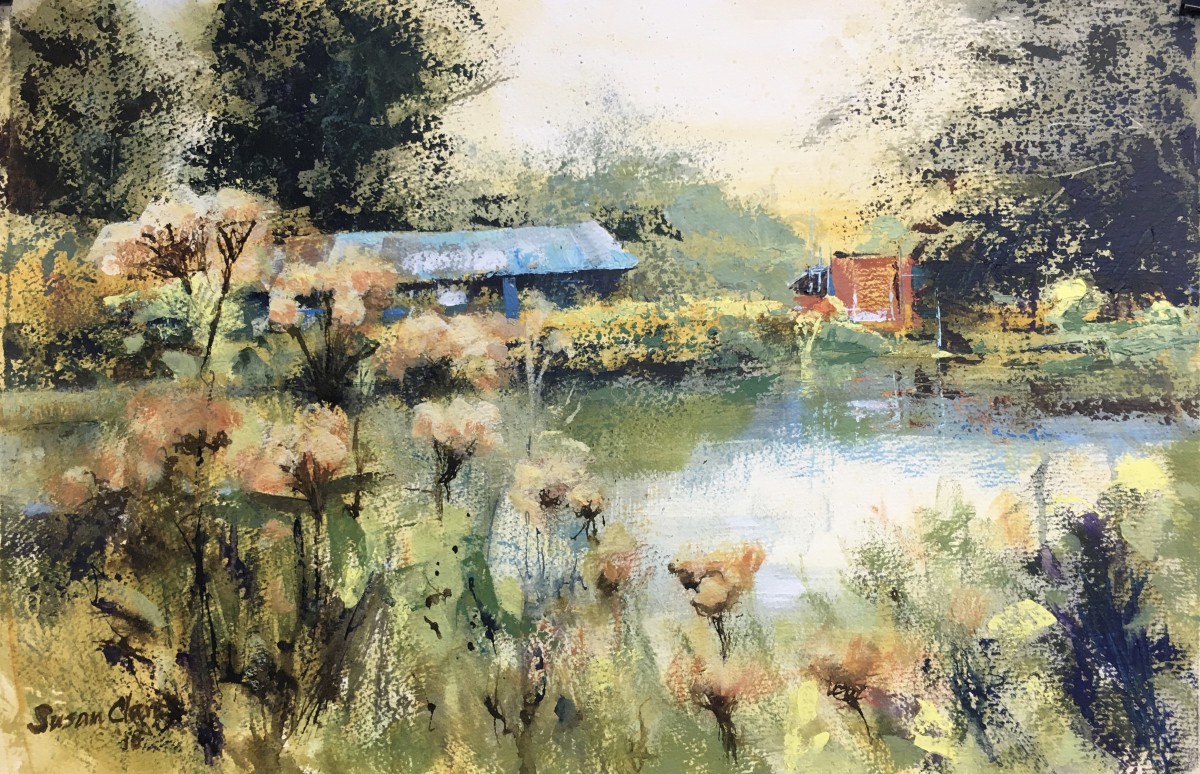 Canoe Club on the Chelmer by Susan Clare 
