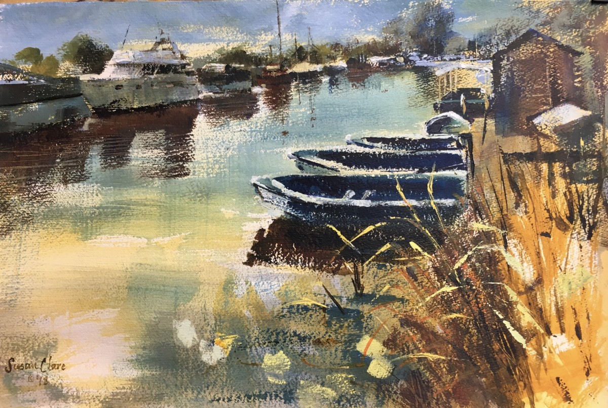 Rowboats at Heybridge by Susan Clare, Image 1.