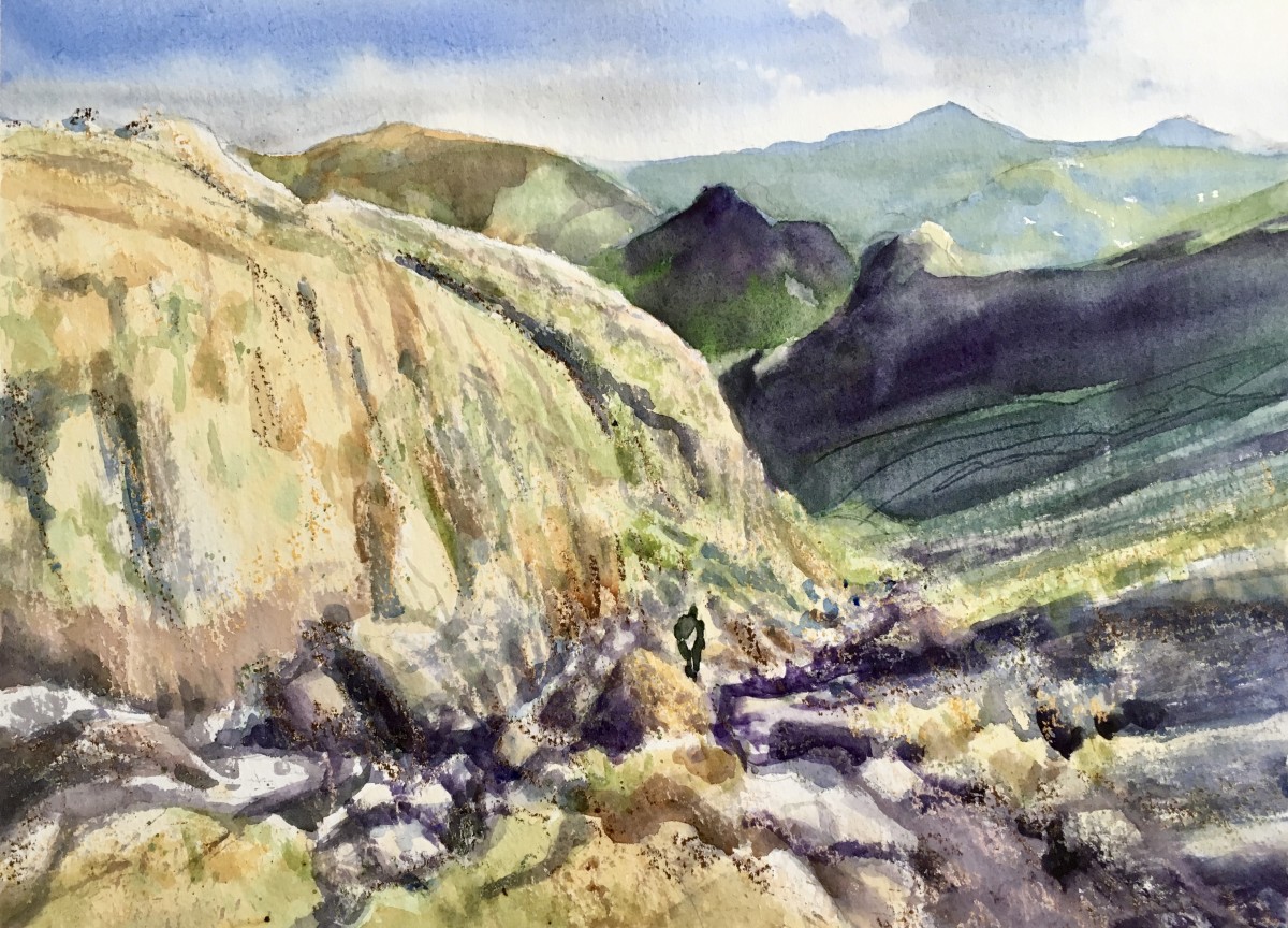 Lonely Hiker by Susan Clare 