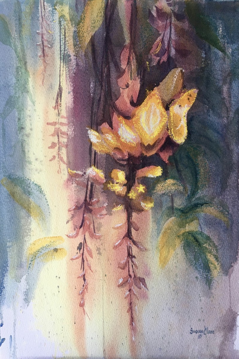 Red & Gold Vine by Susan Clare, Image 1.