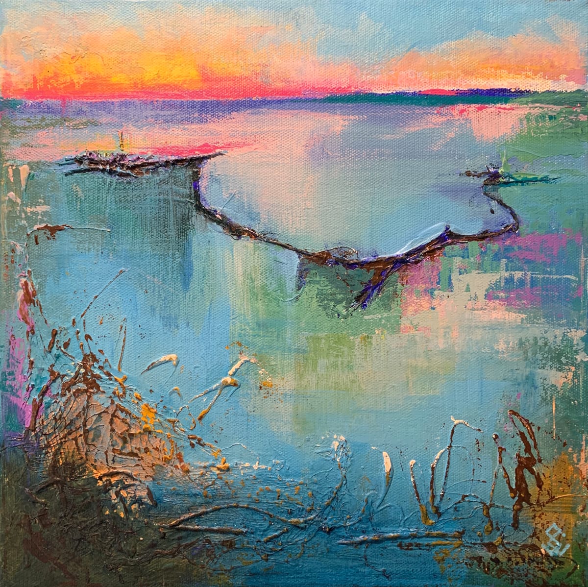 Pink Sunrise by Susan Clare 