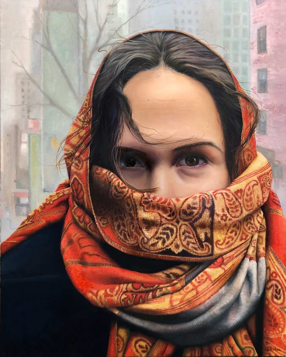 Orange Over Gray by JS Aitken 