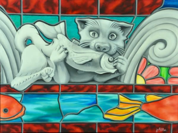 Kittygoyle: Who me? by JS Aitken 