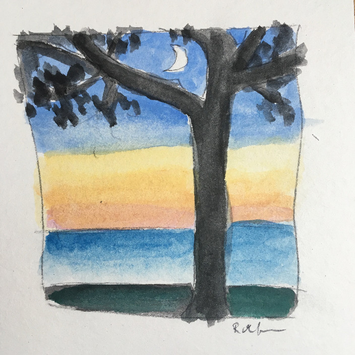 Corona Del Mar Evening by Renée  Ortiz 