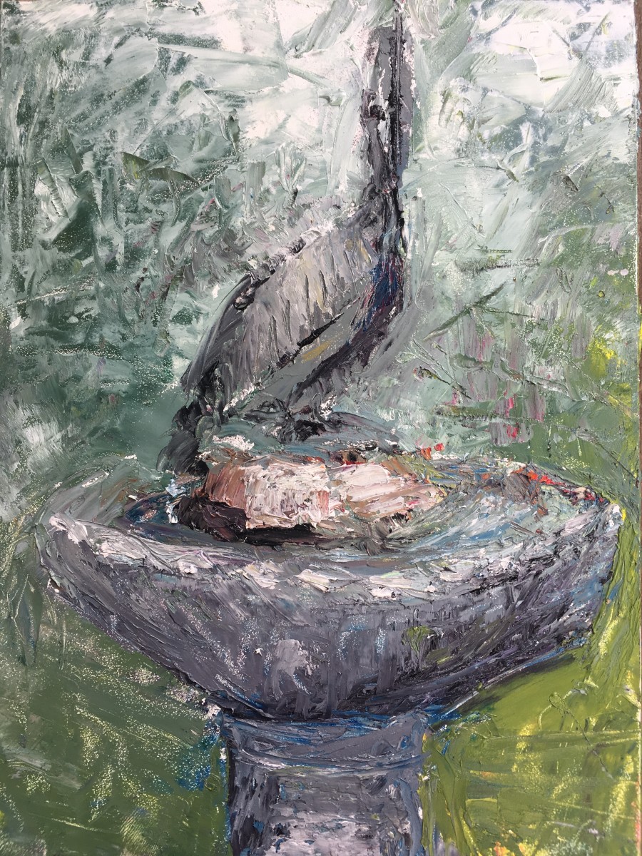 Pelican Courtyard by Renée  Ortiz 