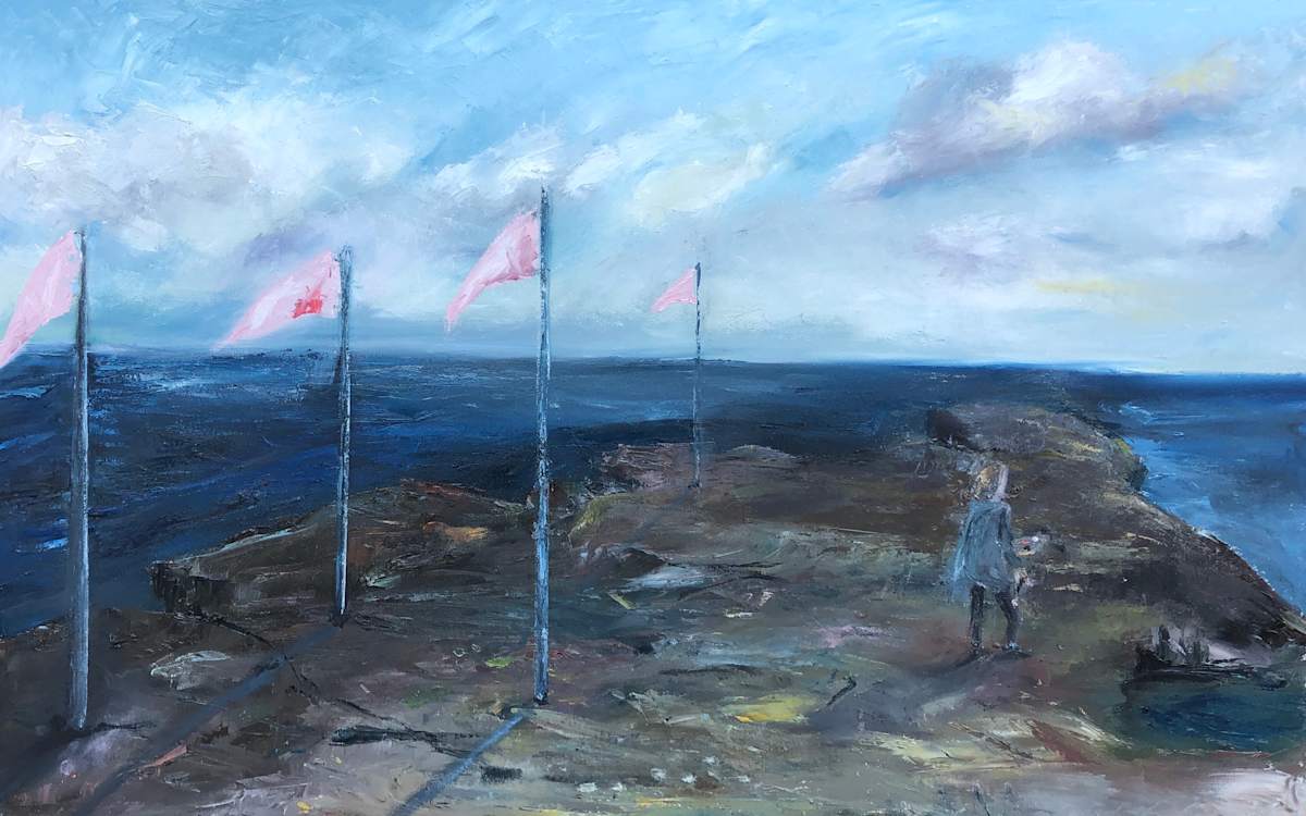 She Painted Her Red Flags Pink by Renée  Ortiz, Image 1.