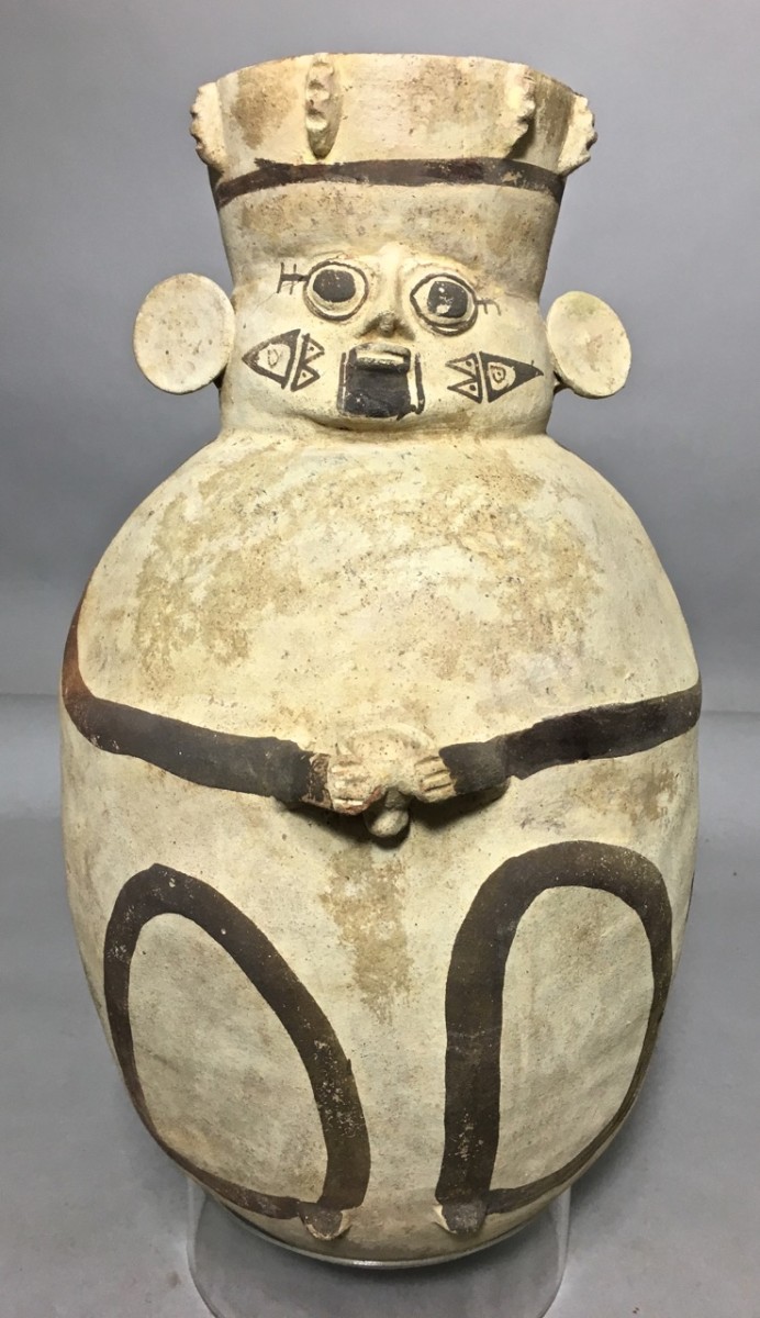 Chancay Effigy Vessel by Peru Central Cost 