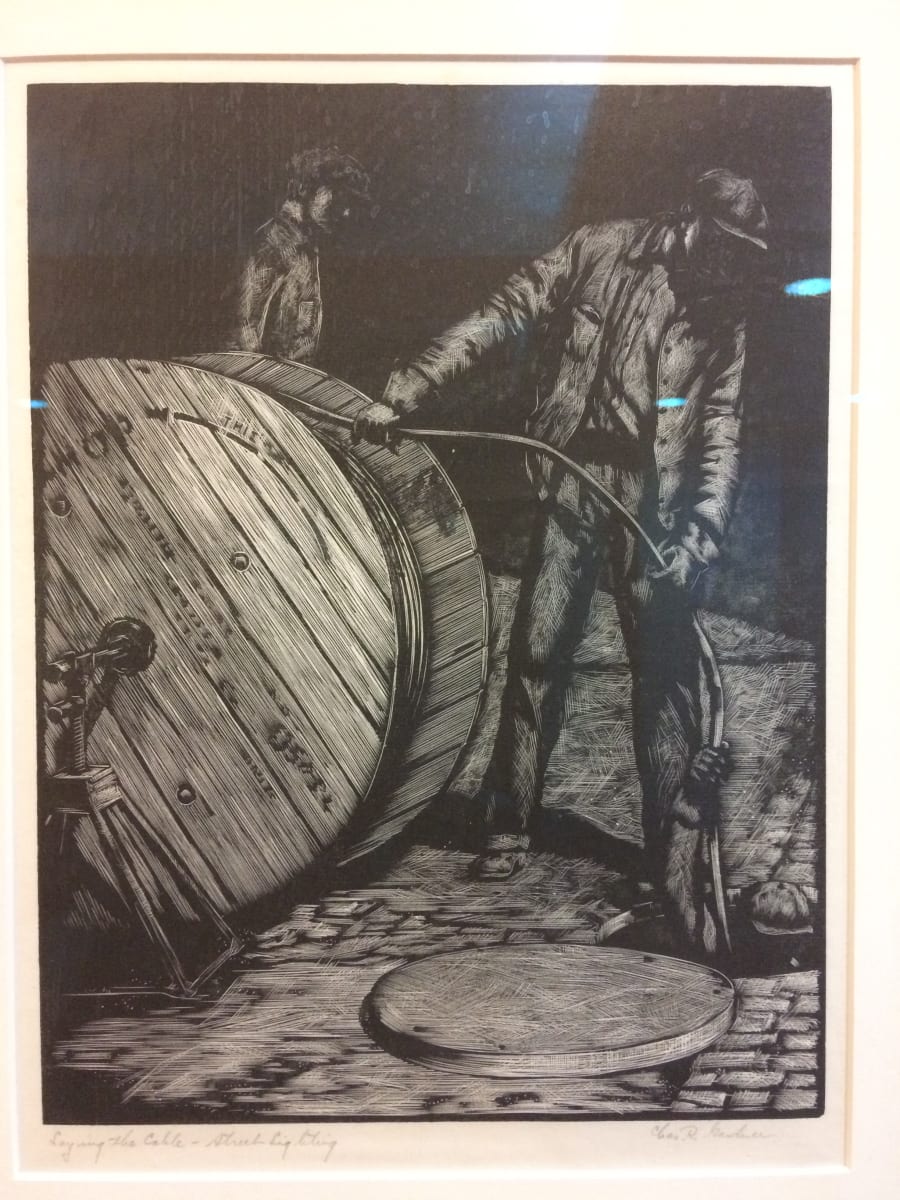 Laying the Cable - Street Lighting by Charles Reed Gardner, Image 1.