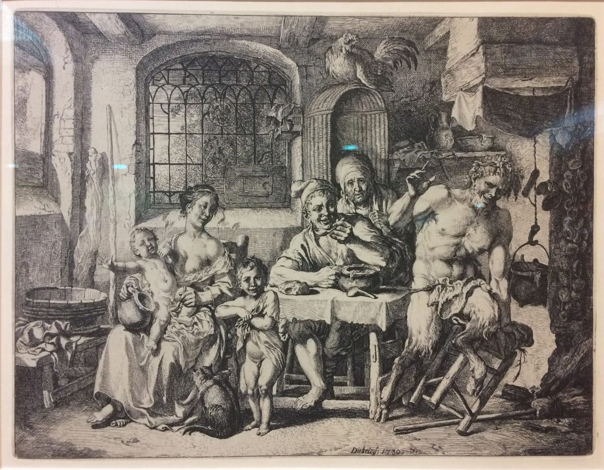 Le Satyre Chez Le by Christian Wilhelm Ernst Dietrich, Image 2.
