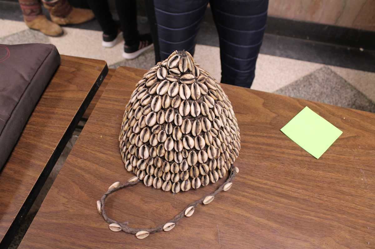 Bwami Society Hat, Cowrie Shells, Lega DRC by Lega, Image 1.