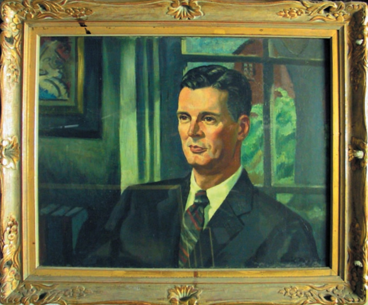 Portrait of  Dr. Cornog by Illegible 