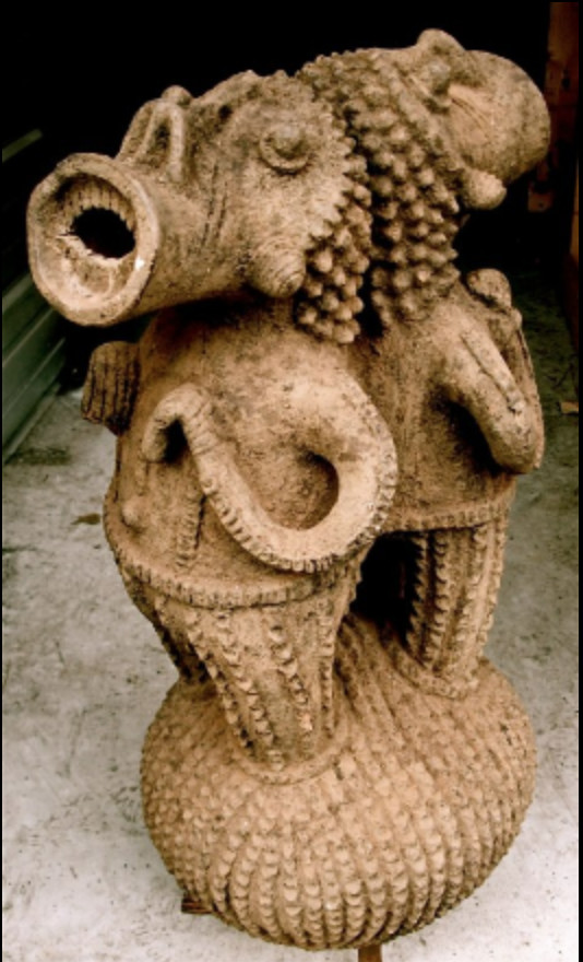 Mambila Figurative Vessel by Cameroon 