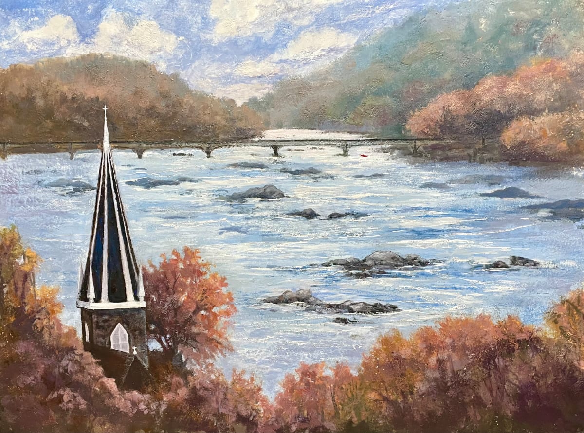 Harper's Ferry - Meadows Commission by Anne Stine 