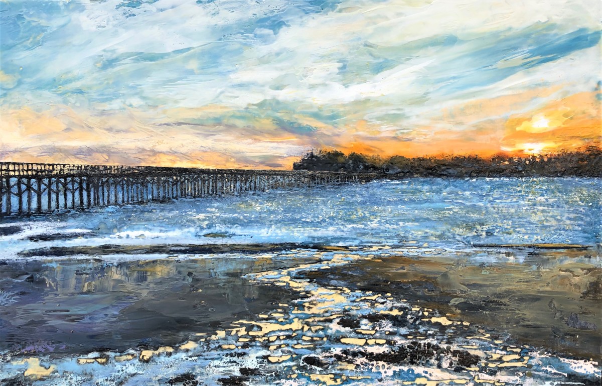 Sunset Bridge by Anne Stine 