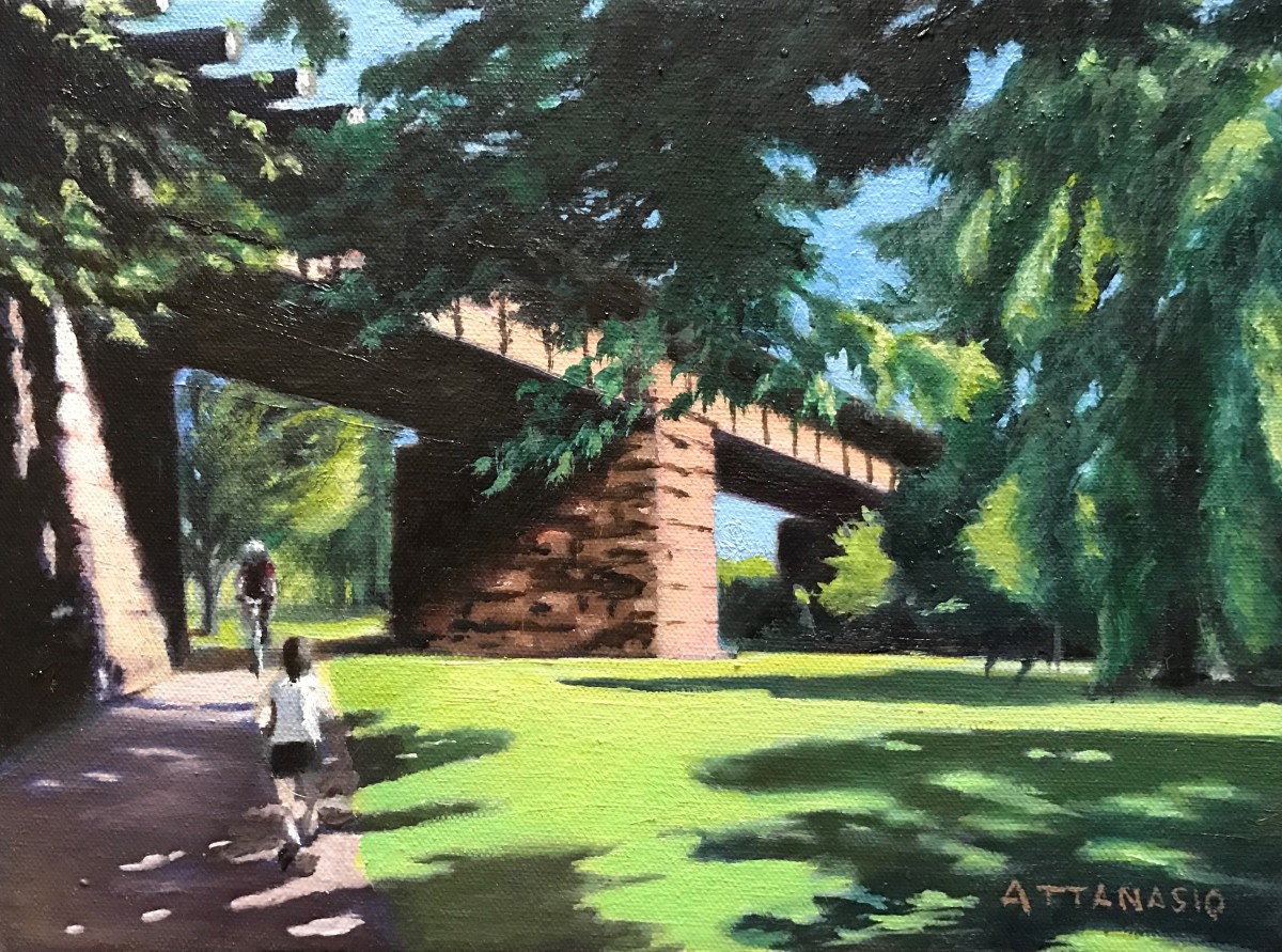 Training in the Park by John Attanasio Fine Art Studio 