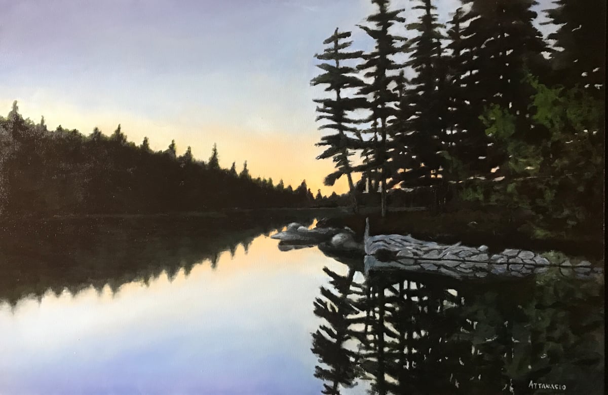 Cove at Sunset by John Attanasio Fine Art Studio 