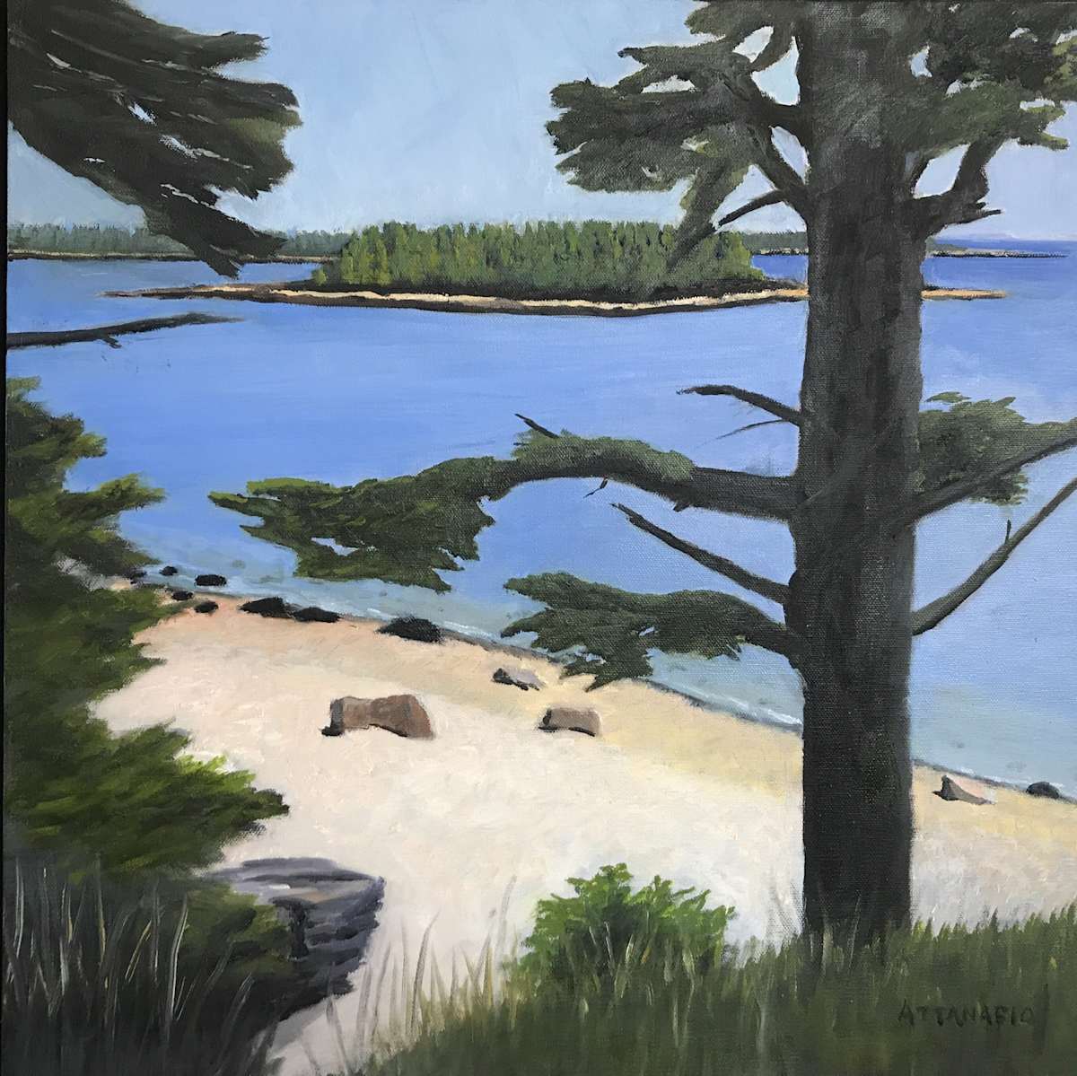 Schoodic - West by John Attanasio Fine Art Studio, Image 1.