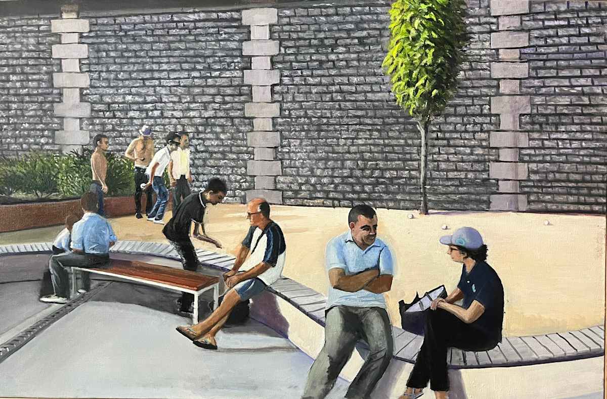 On the “Beach” in Paris by John Attanasio Fine Art Studio, Image 2.