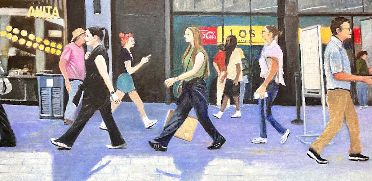 Plaza 33 at Lunchtime by John Attanasio Fine Art, Image 2.