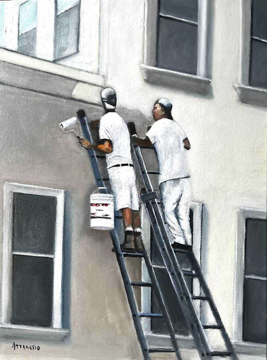 Inspecting the Work by John Attanasio, Image 1.