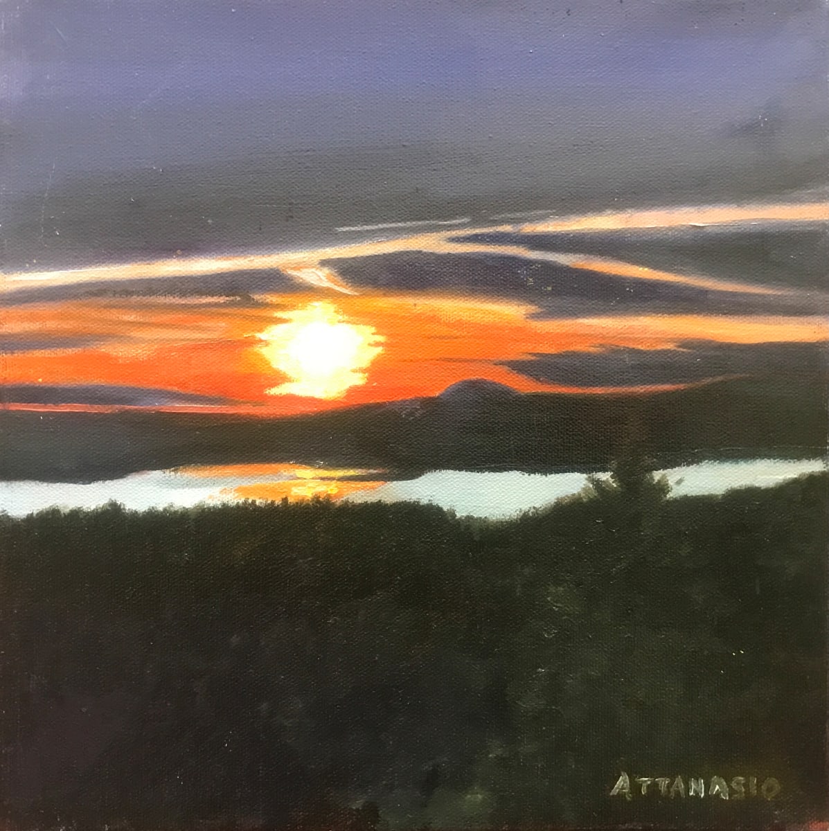 Sunset on Dyer Bay by John Attanasio Fine Art Studio 